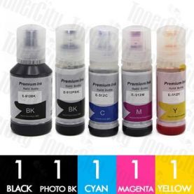 Epson T512 Compatible 5 Pack Inkjet Bottle Combo