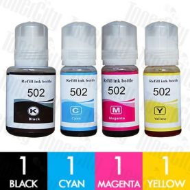 Epson T502 4 Pack Compatible Ink Bottles