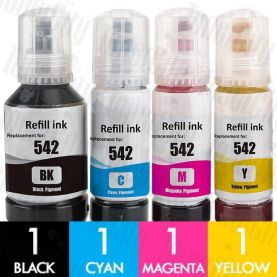 Compatible Epson T542 (C13T06A192 - C13T06A492) 4-Pack Ink