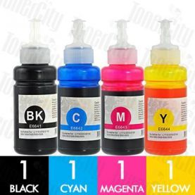 Epson T664 (C13T664192 - C13T664492) 4 Pack Compatible EcoTank Ink
